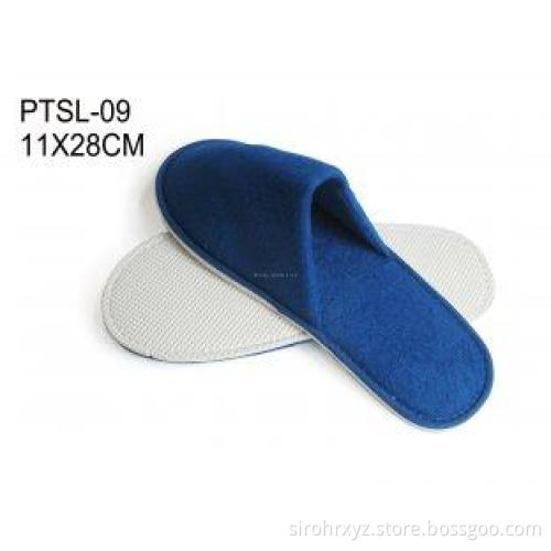 Royal Blue Disposable Shower Slippers , Ladies Bedroom Slip